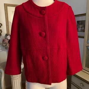 Revue Like New Elegant Vintage Red Women's Jacket Size M C:4585